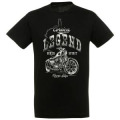 T-shirt unisexe Moto Legend Corsica Noir Profond S