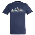 T-shirt unisexe Naïf Montagne Luchon Denim S