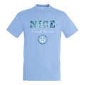 T-shirt unisexe Nice French Riviera Ancre Denim S