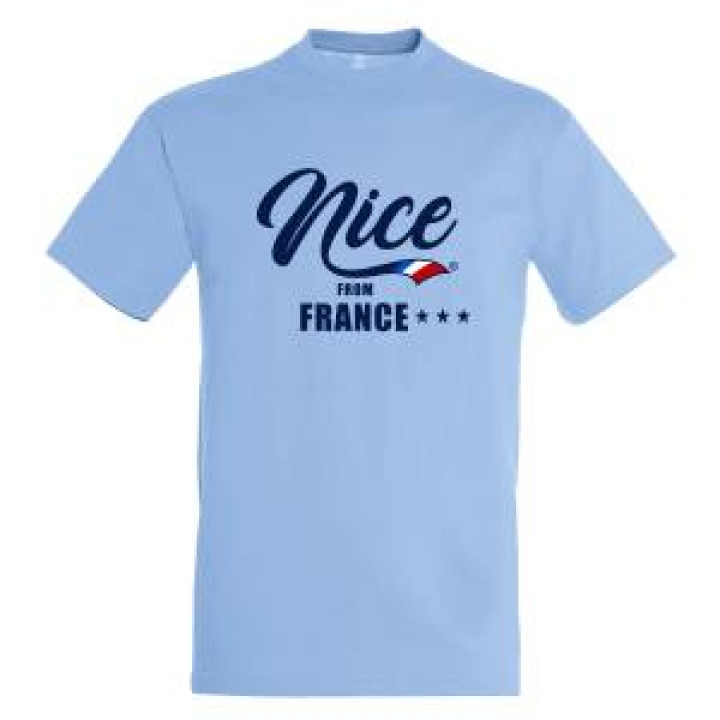 Tshirt unisexe Nice From France Blanc S