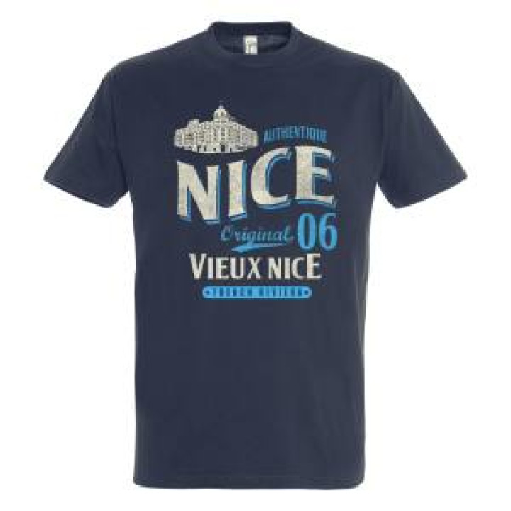 Tshirt unisexe Nice le Negresco Dessin Original 06 Vieux Nice French Riviera Zinc S