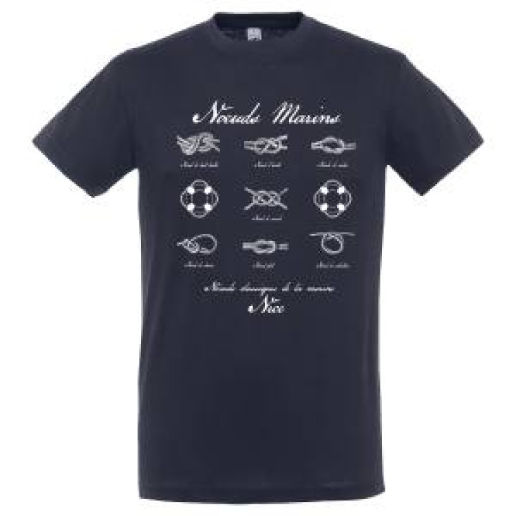 T-shirt unisexe Noeuds Marins Nice Marine M