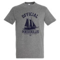 T-shirt unisexe Official Bateau Porquerolles Gris Chiné S