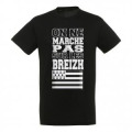 T-shirt unisexe On ne Marche Pas sur les Breizh Noir Profond S