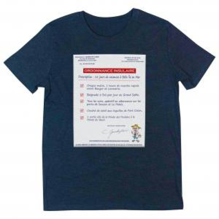 Tshirt unisexe Ordonnance Insulaire Marine M