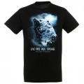 T-shirt unisexe Ours Live Free Ride Strong Vallée D’Ossau Noir Profond XS