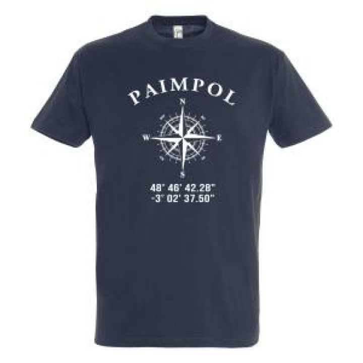 Tshirt unisexe Paimpol GPS Marine S
