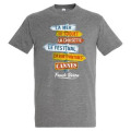 T-shirt unisexe Pancarte la Mer/ le Suquet/ la Croisette/ le Festival/ la Rue d&rsquo;Antibes/ Cannes/ French Riviera Denim S