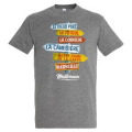 T-shirt unisexe Pancarte le Vieux Port/ le Frioul/ la Corniche/ La Canebi&egrave;re/ Nd de la Garde/ Marseille le Panier Denim S