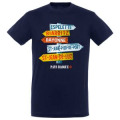T-shirt unisexe Panneau Pays Basque Anthracite Chin&eacute; XS
