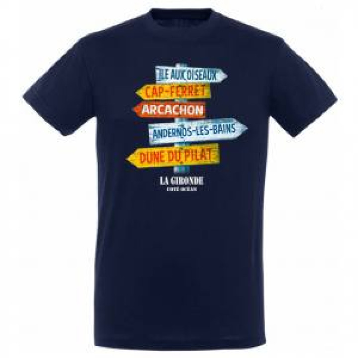 Tshirt unisexe Panneaux Andernos les Bains Arcachon la Gironde Côte Océan Marine XS