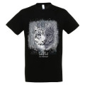 T-shirt unisexe Panthère des Neiges Native Tribes Col d’Aubisque Noir Profond XS