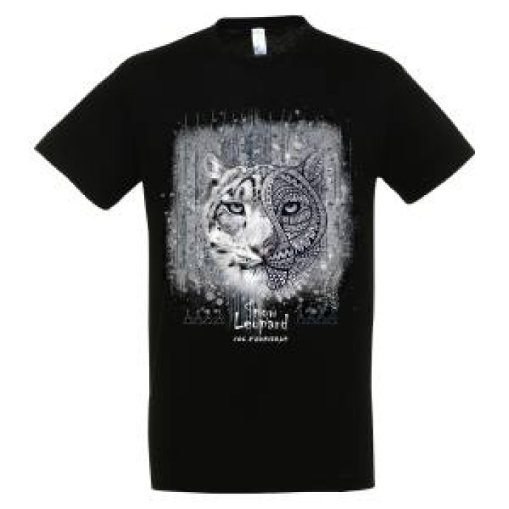Tshirt unisexe Panthère des Neiges Native Tribes Col dAubisque Noir Profond S