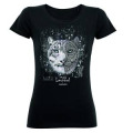 T-shirt unisexe Panthère des Neiges Pyrénées Noir Profond XS