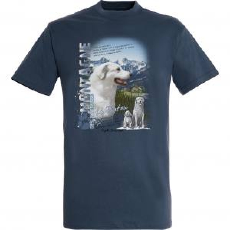 T-shirt unisexe Patou Payolle Col d&rsquo;Aspin Denim S