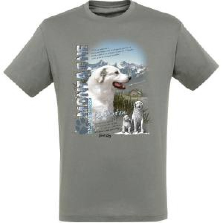 T-shirt unisexe Patou Saint Lary Zinc L