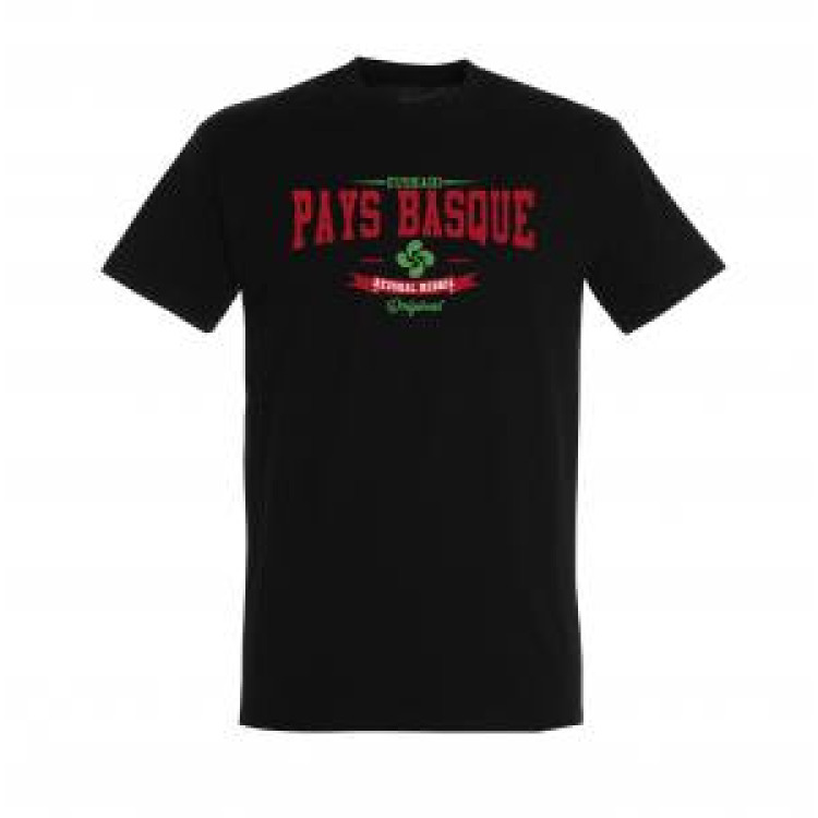 T-shirt unisexe Pays Basque Original Euskad Blanc 3XL