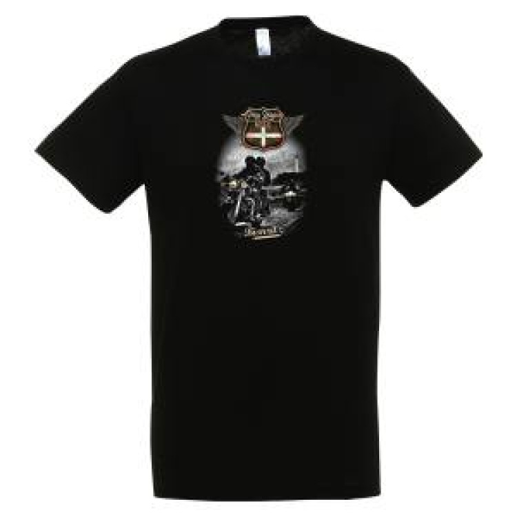 T-shirt unisexe Pays Basque Road Biarritz Noir Profond M