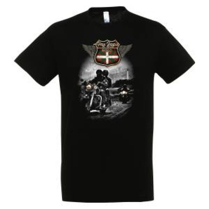 Tshirt unisexe Pays Basque Road Noir Profond S