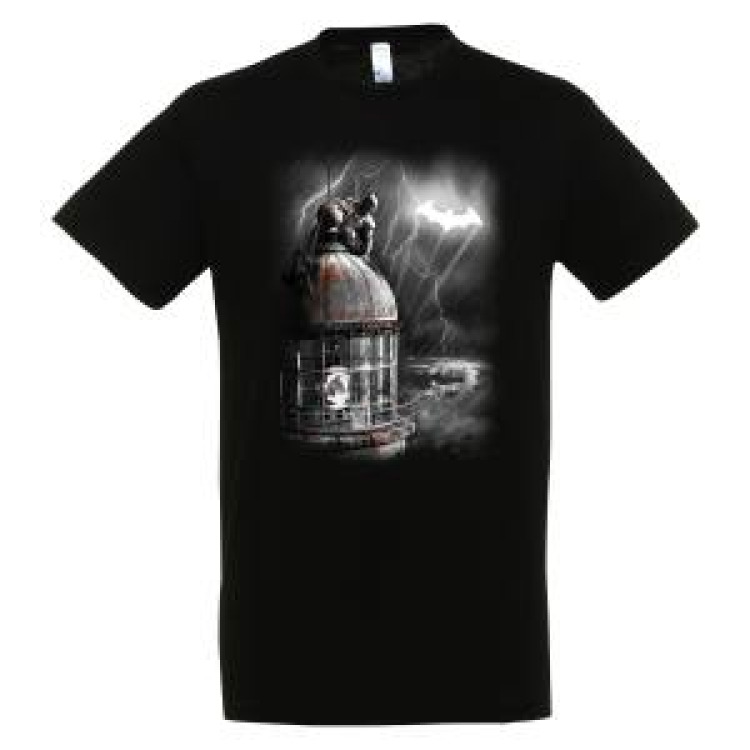 T-shirt unisexe Phare Batman Saint Jean de Luz Noir Profond M