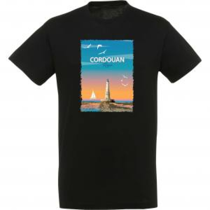 Tshirt unisexe Phare de Cordouan Cordouan Royan Noir Profond S