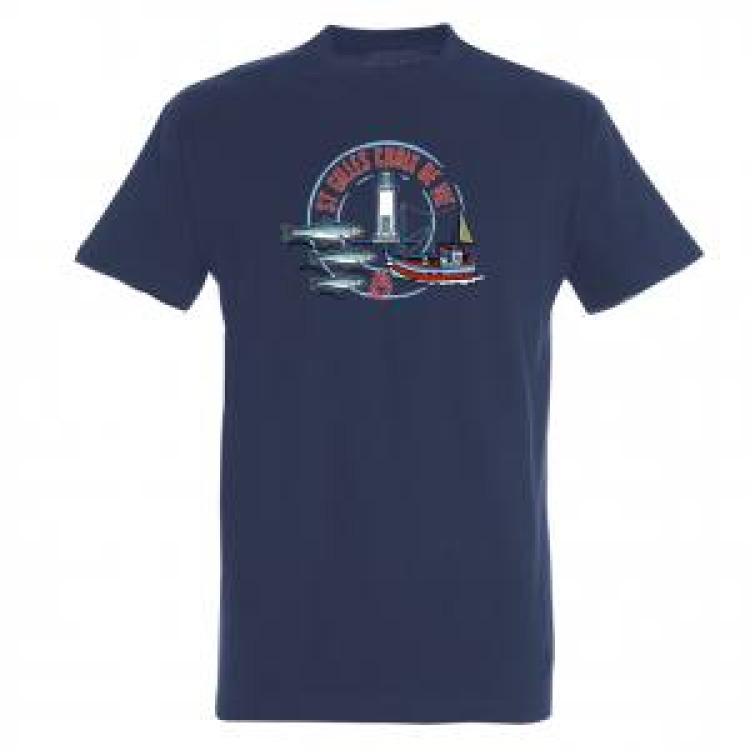 T-shirt unisexe Phare Sardines Bateau Saint Gilles Croix de Vie Marine M