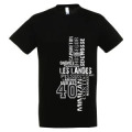 T-shirt unisexe Pissos 40 Les Landes Noir Profond S