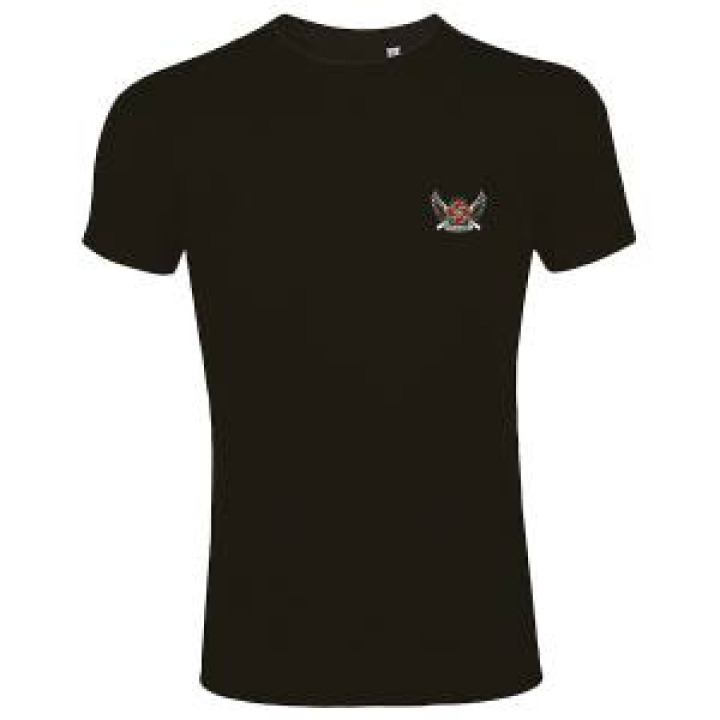 Tshirt unisexe Planche de Surf Biarritz France Recto Verso Noir Profond S