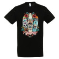 T-shirt unisexe Planches de Surfs Biarritz France Bleu canard XS