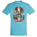 T-shirt unisexe Planches de Surfs Saint Jean de Luz Bleu Atoll XS