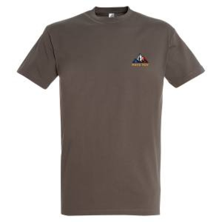 T-shirt unisexe Pocket Montagne Pays Toy Zinc L