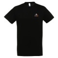 T-shirt unisexe Pocket Montagne Pyrénées Noir Profond XS