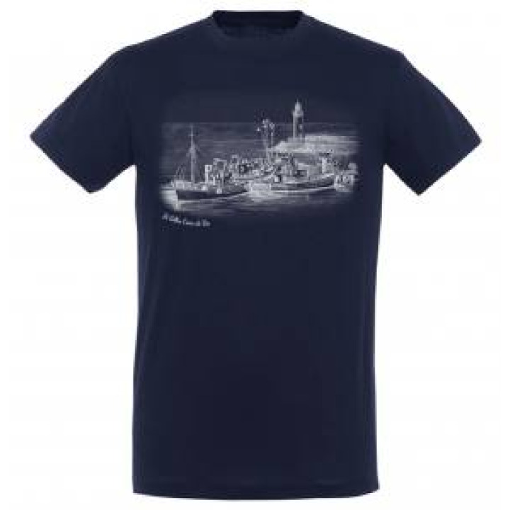 Tshirt unisexe Port de Bateaux Saint Gilles Croix de Vie Marine S