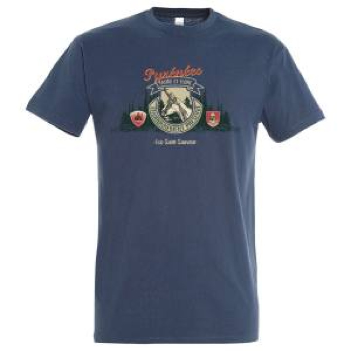 Tshirt unisexe Pyrénées 65 de Chaque Côte Luz Saint Sauveur Denim XS
