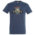 T-shirt unisexe Pyrénées 65 de Chaque Côte Luz Saint Sauveur Denim XS