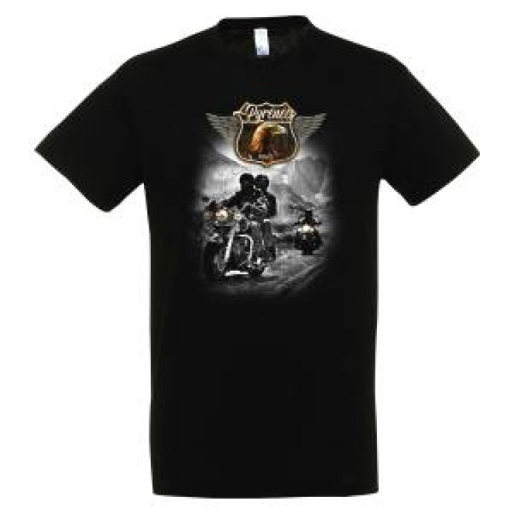 T-shirt unisexe Pyr&eacute;n&eacute;es Road Noir Profond XS
