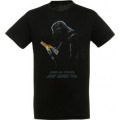 T-shirt unisexe Que la Corse Soit avec Toi... Vador Noir Profond S