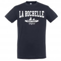 T-shirt unisexe R&eacute;gion Ouest Dept la Rochelle (En Blanc sur T-shirt Marine et en Marine sur les Autres Couleurs) Blanc S