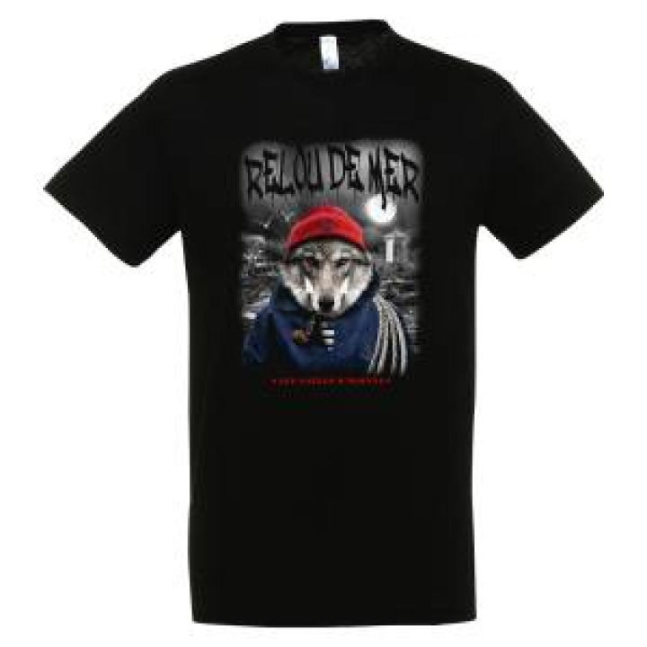 Tshirt unisexe Relou de Mer les Sables dOlonne Noir Profond S