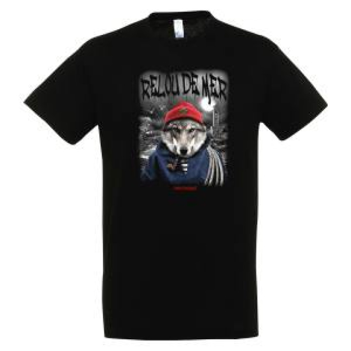 Tshirt unisexe Relou de Mer Pays Basque Noir Profond S