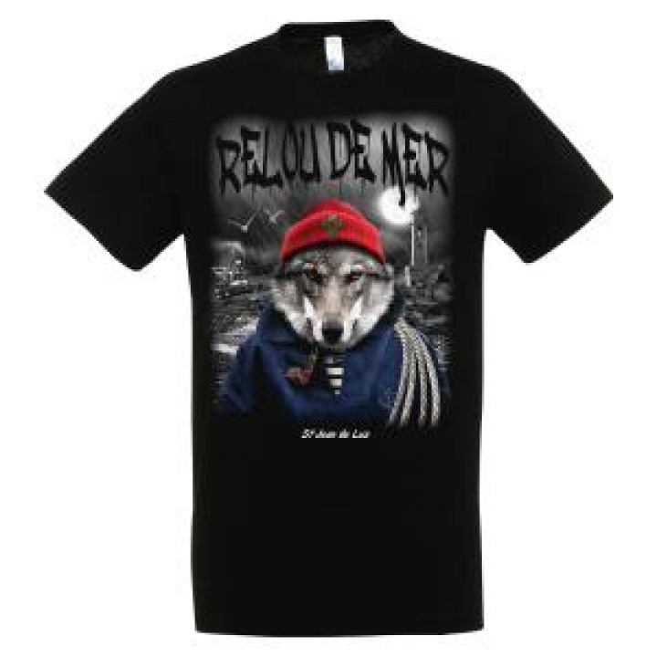 Tshirt unisexe Relou de Mer Saint Jean de Luz Noir Profond XS