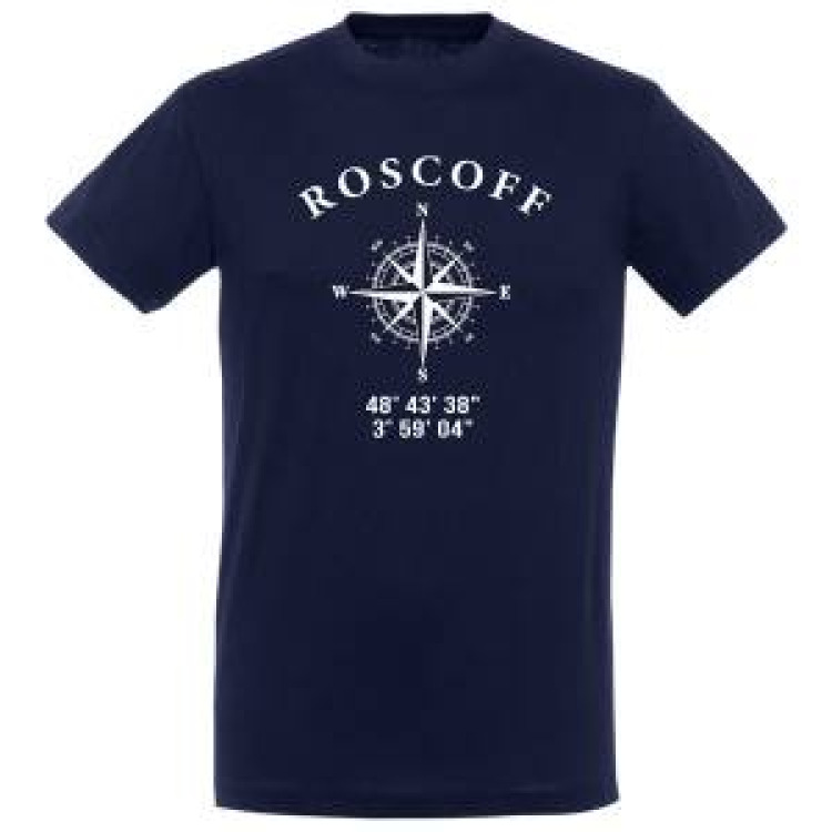 T-shirt unisexe Roscoff GPS Marine L