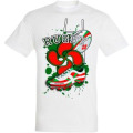 T-shirt unisexe Rugby Chaussure Pays Basque Blanc L