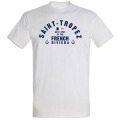 T-shirt unisexe Saint Tropez Best Spot of the French Riviera Gris Chiné S