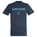 T-shirt unisexe Saint Tropez French Riviera Ancre Denim XS
