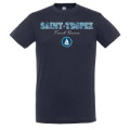 T-shirt unisexe Saint Tropez French Riviera Bateau Marine XS