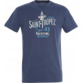 T-shirt unisexe Saint Tropez (Le Clocher de Saint Tropez) Original 83 Yachting French Riviera Denim 
