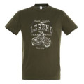 T-shirt unisexe Saint Tropez Légende Biker French Riviera Noir Profond S