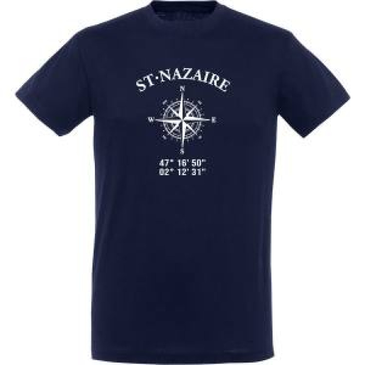 T-shirt unisexe St Nazaire GPS Marine 3XL
