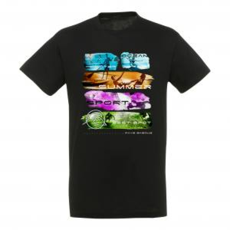 T-shirt unisexe Summer Sport Pays Basque Noir Profond XS
